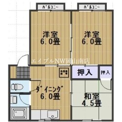 岡山駅 バス20分  芳泉高入口下車：停歩3分 2階の物件間取画像